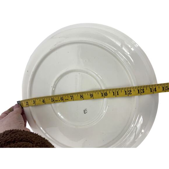 Vintage Los Angeles Potteries Italian Cheeses Tray 14.5" - Picture 7 of 7